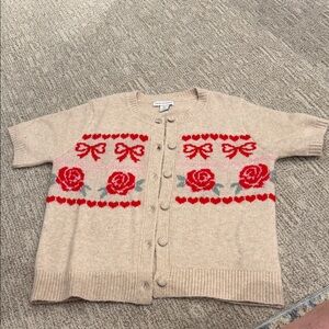 Short sleeve cardigan sweater Cupcakes & Cashmere